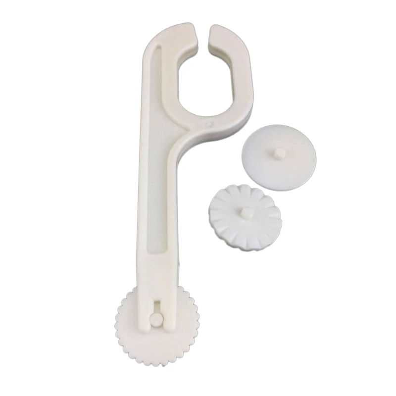 

3 Fondant Embosser Cutters Plastic Roller Wheel Cutter Roll Icing DIY Cutter Knife Fondant Cake Mold Baking Tools