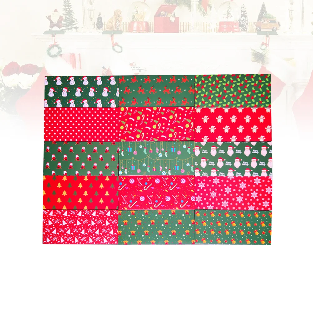 

15pcs A Set Christmas Envelope Christmas Money Envelopes Pouch Budget Envelopes with Expense for Cash Saving Budget Planning