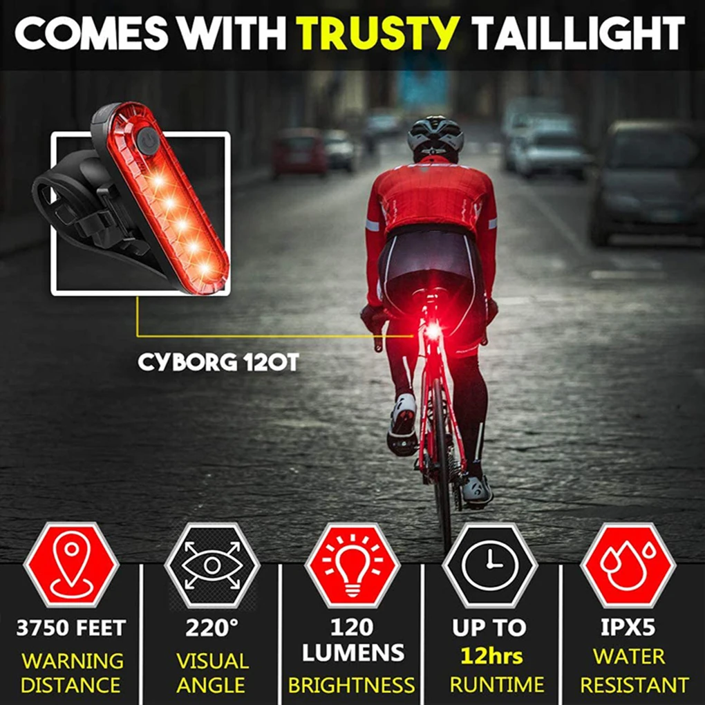 

Задние фонари ABS с USB внутри для легкой зарядки-велосипедисты видимы и безопасны или любое оборудование для активного отдыха на велосипеде