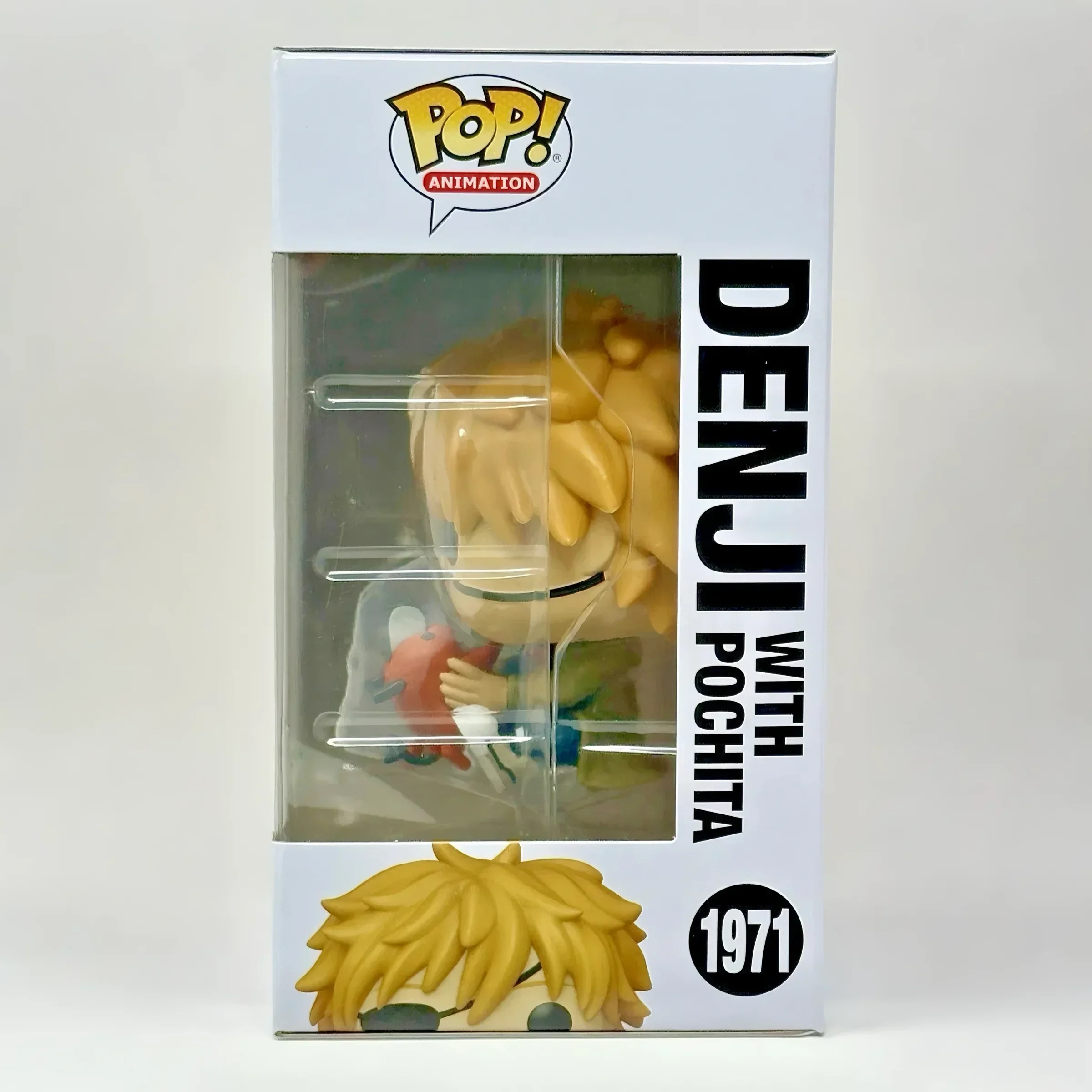 Фото Набор фигурок Funko Pop «Человек-бензопила» # 1677 # Виниловая фигурка Денджи в боевой форме и его партнера Почиты из манги «Охотник на демонов» 1971 года, для фанатов манги и отаку. №4