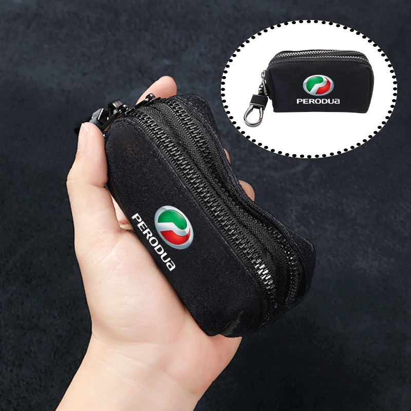 Кошелек для монет с логотипом автомобиля двойная молния ключ карт сумка хранения