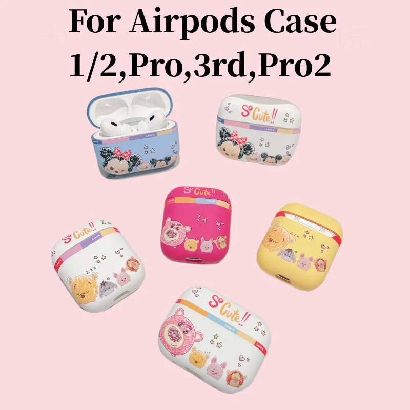 

Disney Mickey Minnie Cartoon Earphone Case for Airpods 3rd Pro 2 1 Cute Matte Silicone Wireless Bluetooth Protective Covers 2022