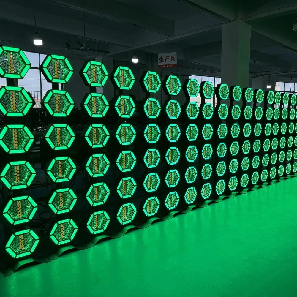 Фото 6X60W светодиодный ретро-светильник для сцены, вспомогательная световая панель RGB №5
