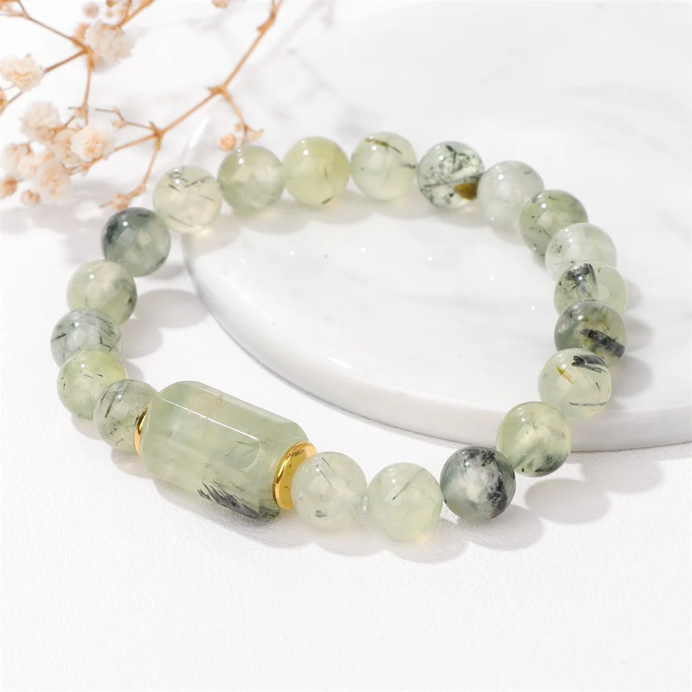 Браслет из бусин Лабрадорита для женщин и мужчин блестящие круглые ювелирные