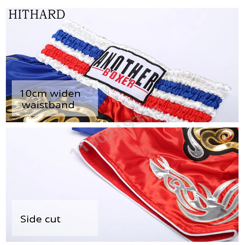 Мужские шорты для тайского бокса женские детские штаны кикбоксинга атласные