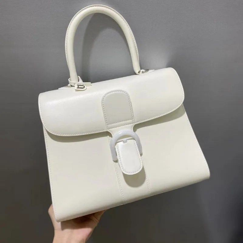

2023 New Spliced Color Buckle Handbag Women High Quality Versatile Crossbody Shoulder Bag Elegant All-match Commute Bolso Mujer