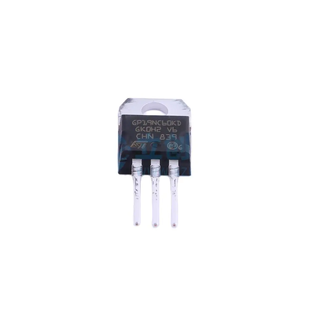 

10Pcs/Lot Original GP19NC60KD 20A 600V Short Circuit Rugged IGBT Transistor High Frequency inverters STGP19NC60KD TO-220