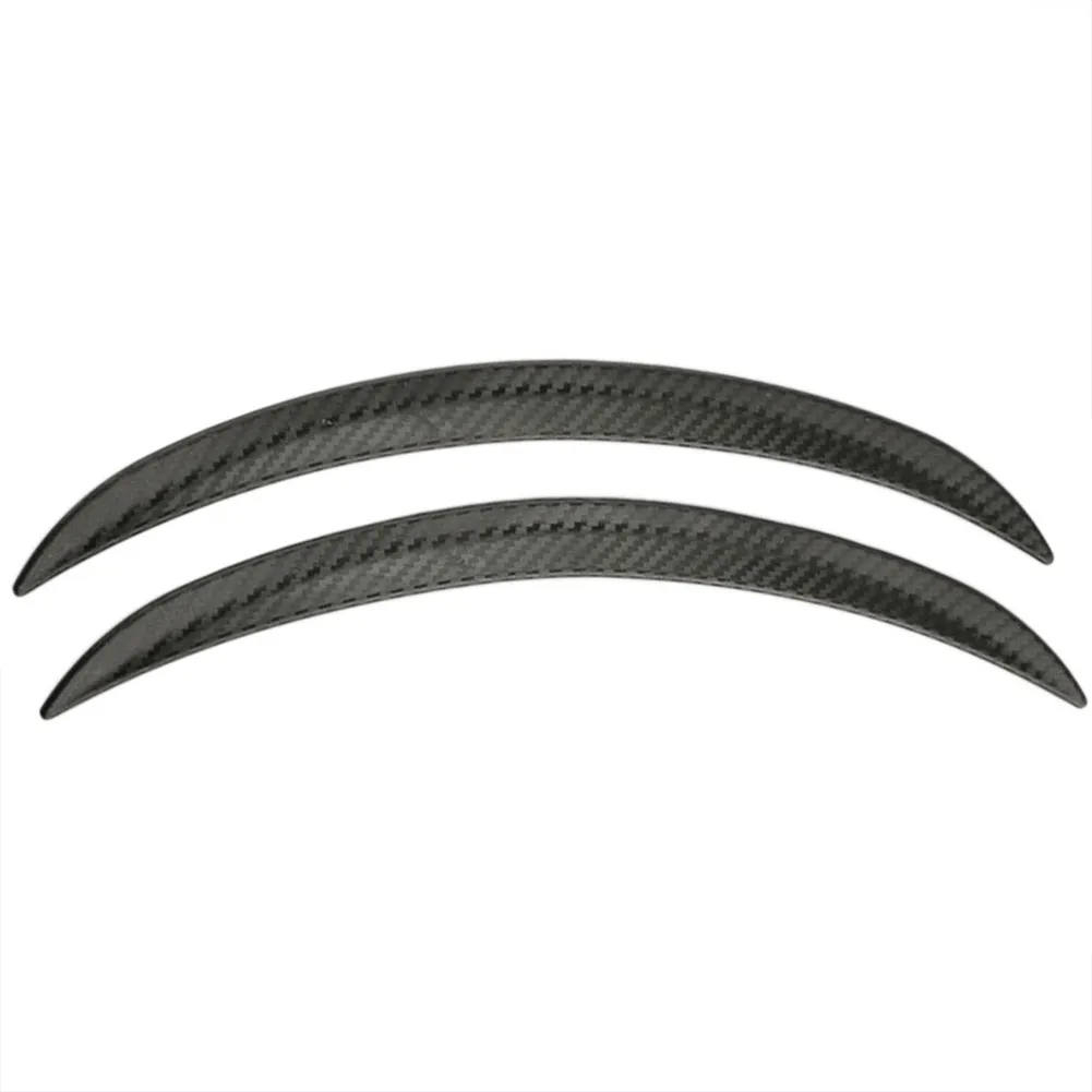 

2PCs Carbon Fiber Pattern Car Modification Decorative Strip Fender Flares Car Wheel Eyebrow Decorative Strip
