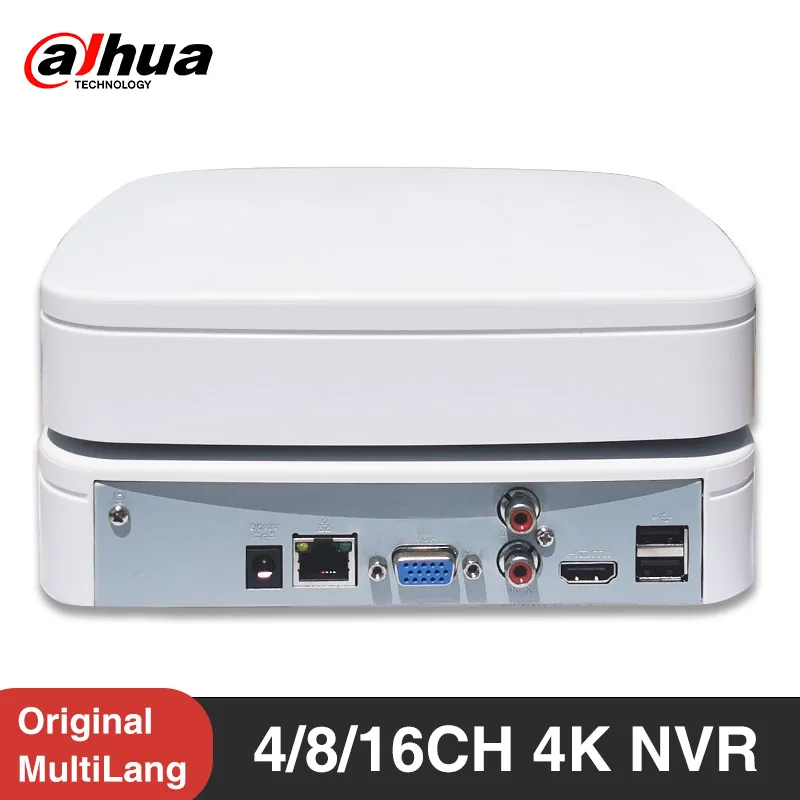 

Dahua Original 4K NVR 4/8/16CH Smart H.265 Network Video Recorder MultiLanguage P2P NVR4104-4KS2/L NVR4108-4KS2/L NVR4116-4KS2/L