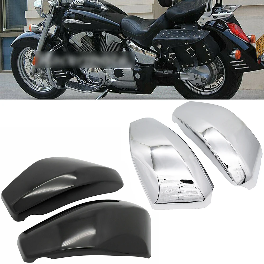 Motorcycle Chrome Black ABS Plastic Battery Side Cover Fairing Fit Honda VTX 1300 2003-2009 VTX1300R VTX1300C VTX1300S VTX1300T