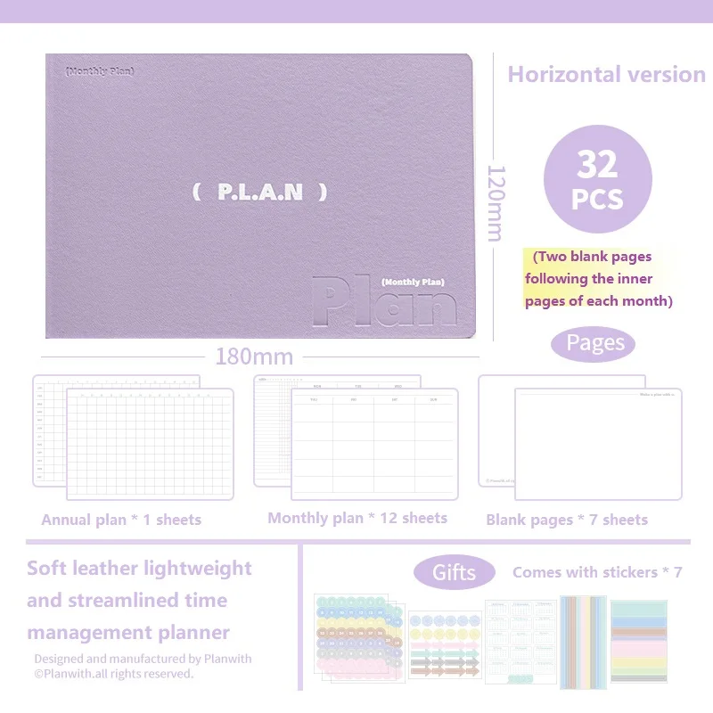 

Планировщик Planwith кожаный A6/A7
