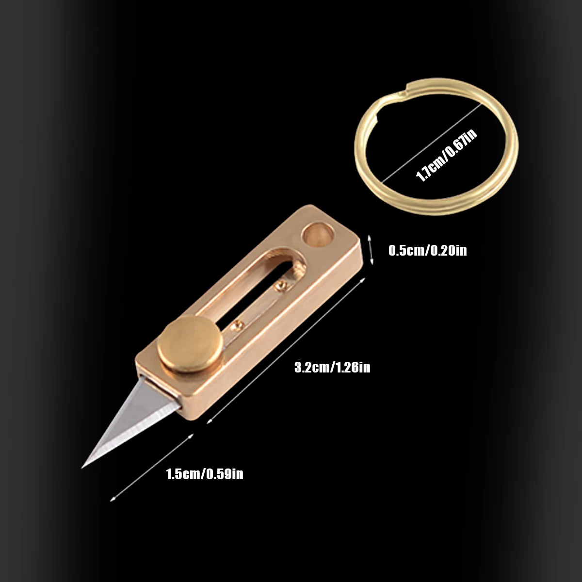 Ультрамаленький титановый универсальный нож, EDC Tiny Knife Boxоткрывалка для упаковки с лезвием из нержавеющей стали, сверхлегкий и качественный (art.: 3920cdc032ae4) - 3920cdc032ae4
