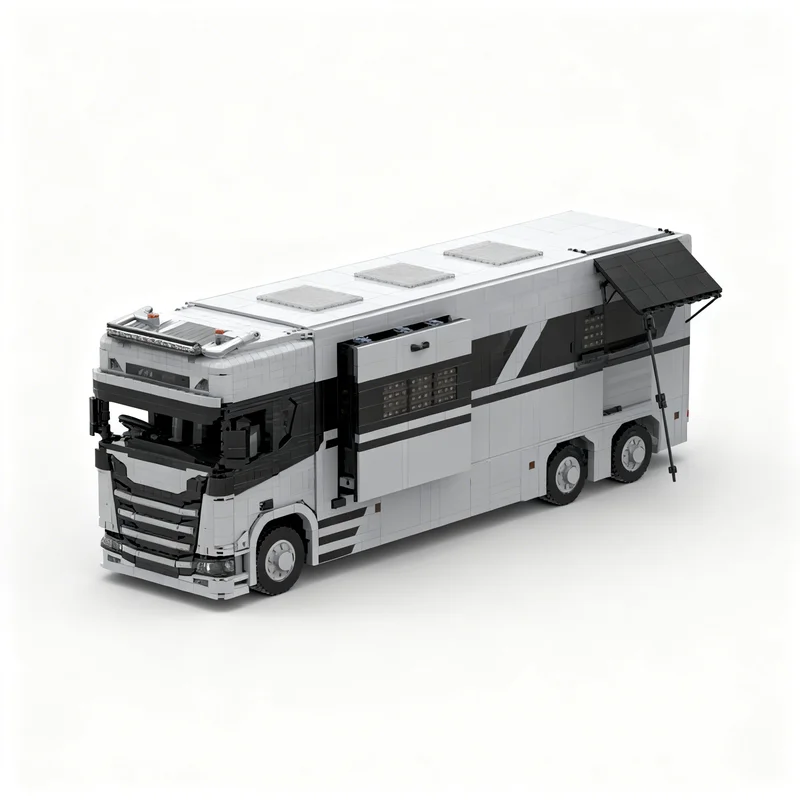 Фото 5574 детали MOC Technical Scanias RV 6x6, модель из строительных блоков, архитектурный конструктор, рождественские подарки, игрушки, креативный подарок на день рождения, декоративное изделие, DIY-арт. №2