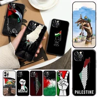 palestine flag jerusalem landmark apple case for iphone 11 12 13 mini pro max xs x xr 7 8 plus se 2020 soft silicone cases cover
