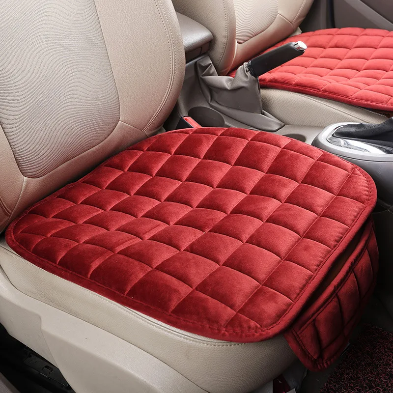 

Car Seat Cover Universal Winter Warm Cushion Anti-slip Front Chair Seat Breathable Pad Car Seat Protector Seat Cover Accessories