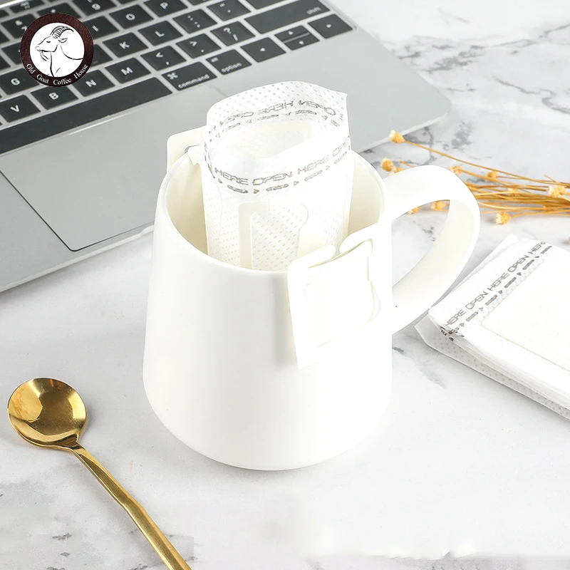

Hanging Ear Coffee Filter Bag Coffee Powder Filter Bag Thickened Hanging Ear Drip Hand Brewed Coffee Filter Paper