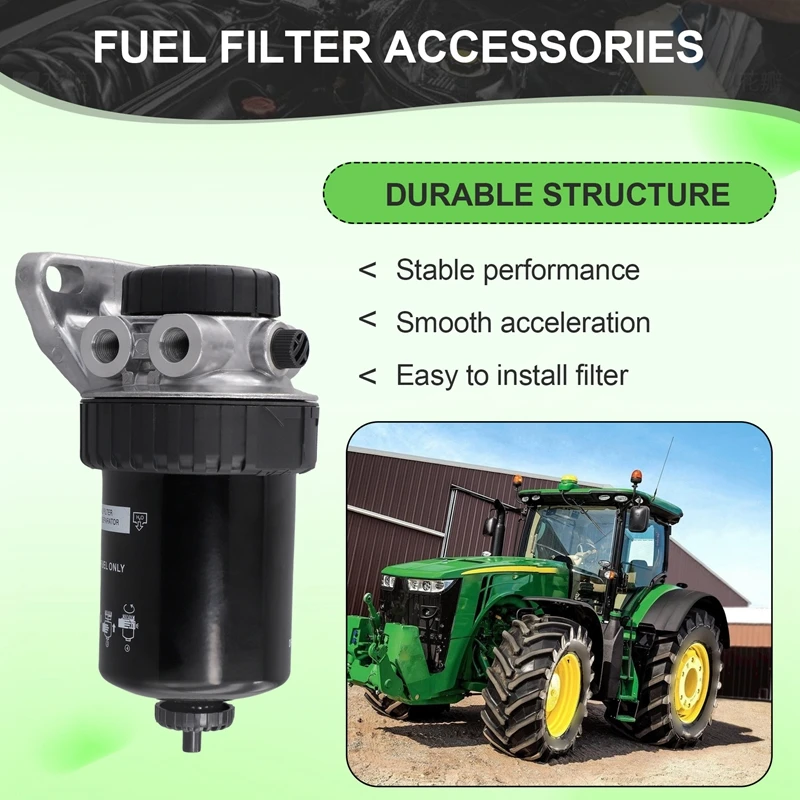 Фото Топливный фильтр в сборе RE527507 для трактора John Deere 4045 5080 5080R 5090 5090R 5100R 6068 6105M 6125M 6130 6225 6230 №3