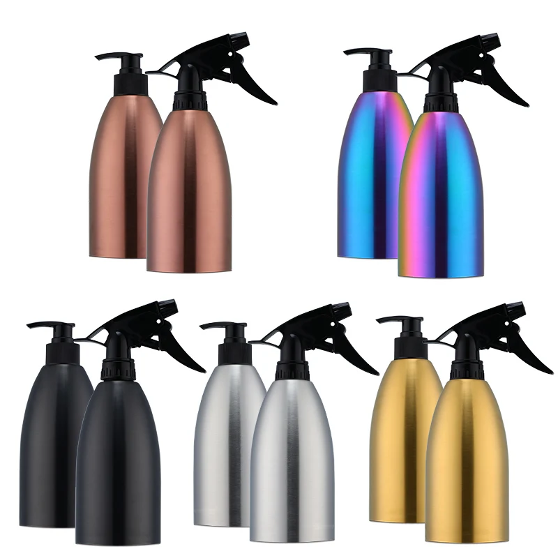 

500ml Stainless Steel BBQ Kitchen Olive Oil Spray Bottle Durable Black Soy Sauce Jar Vinegar Sprayer Lotion Makeup Storage