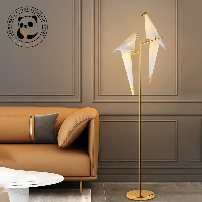 Напольные лампы в скандинавском стиле креативный светильник с абажуром виде