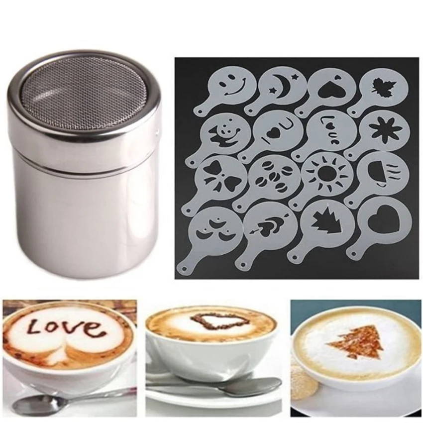 

1 Набор, трафареты для кофе, 16 шт.