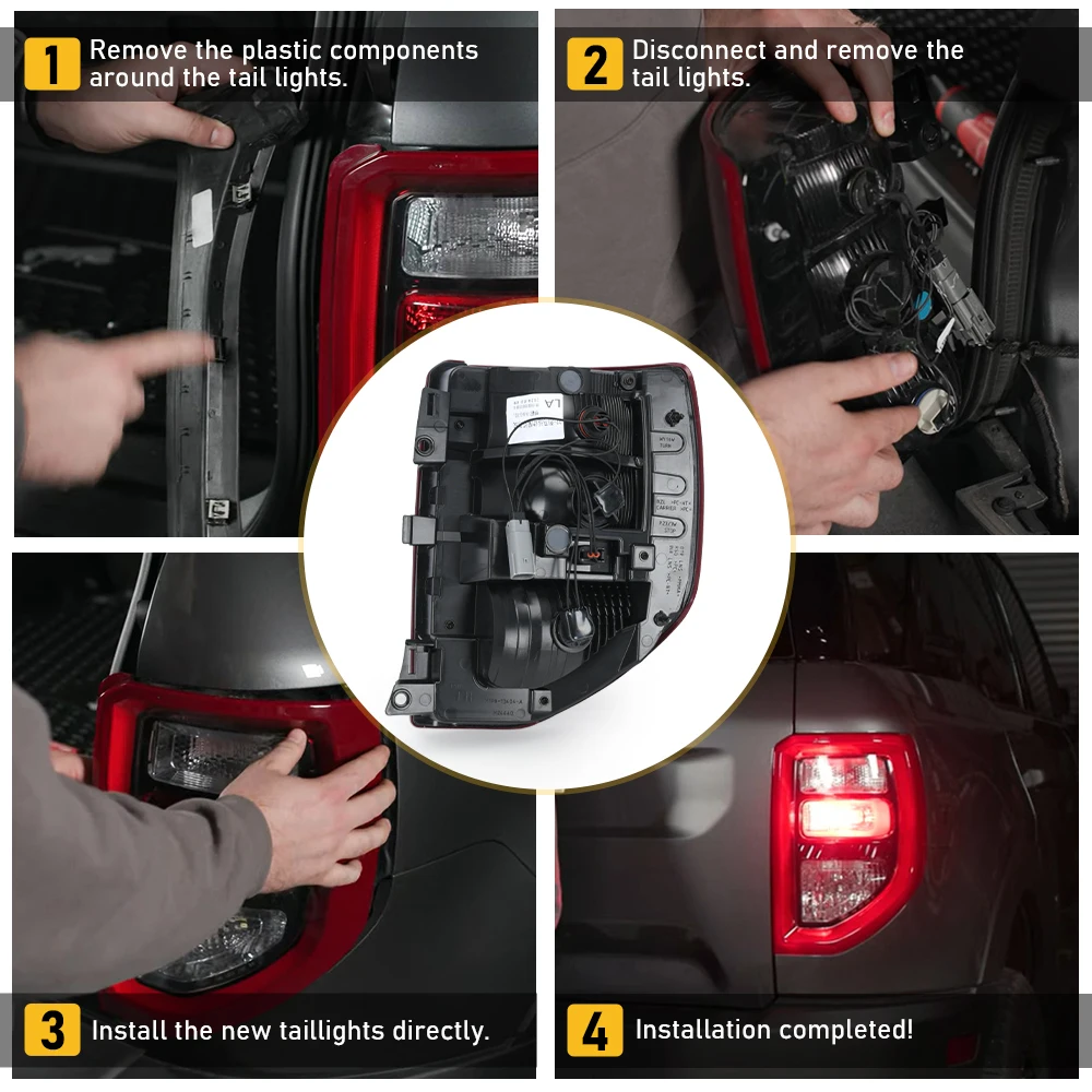 Задний галогенный фонарь заднего хода для Ford Bronco Sport