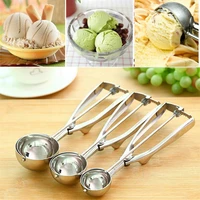 stainless steel multi function digging spoon tool kitchen restaurant measuring watermelon spoon ice cream digger fruit spoon