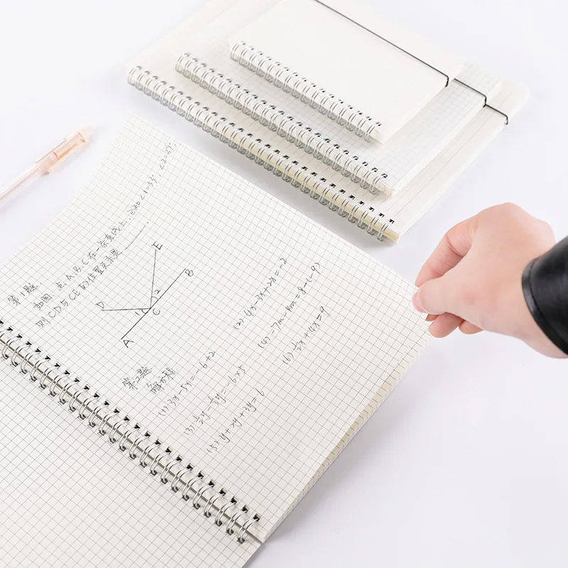 

A6 Spiral Book Coil Notebook To-Do Lined DOT Blank Grid Paper Journal Diary Sketchbook for School Supplies Stationery