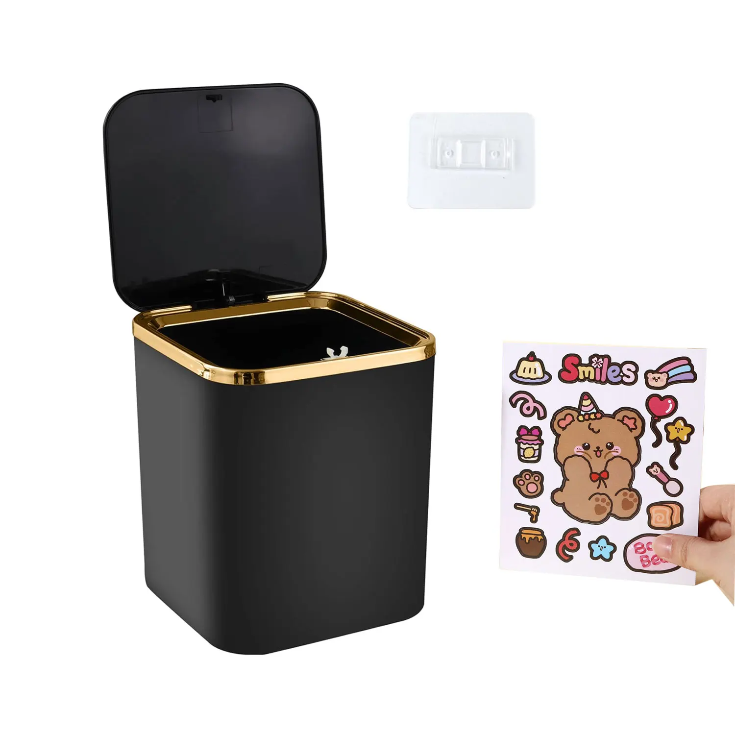 Мини-корзина для мусора с крышкой 2 л