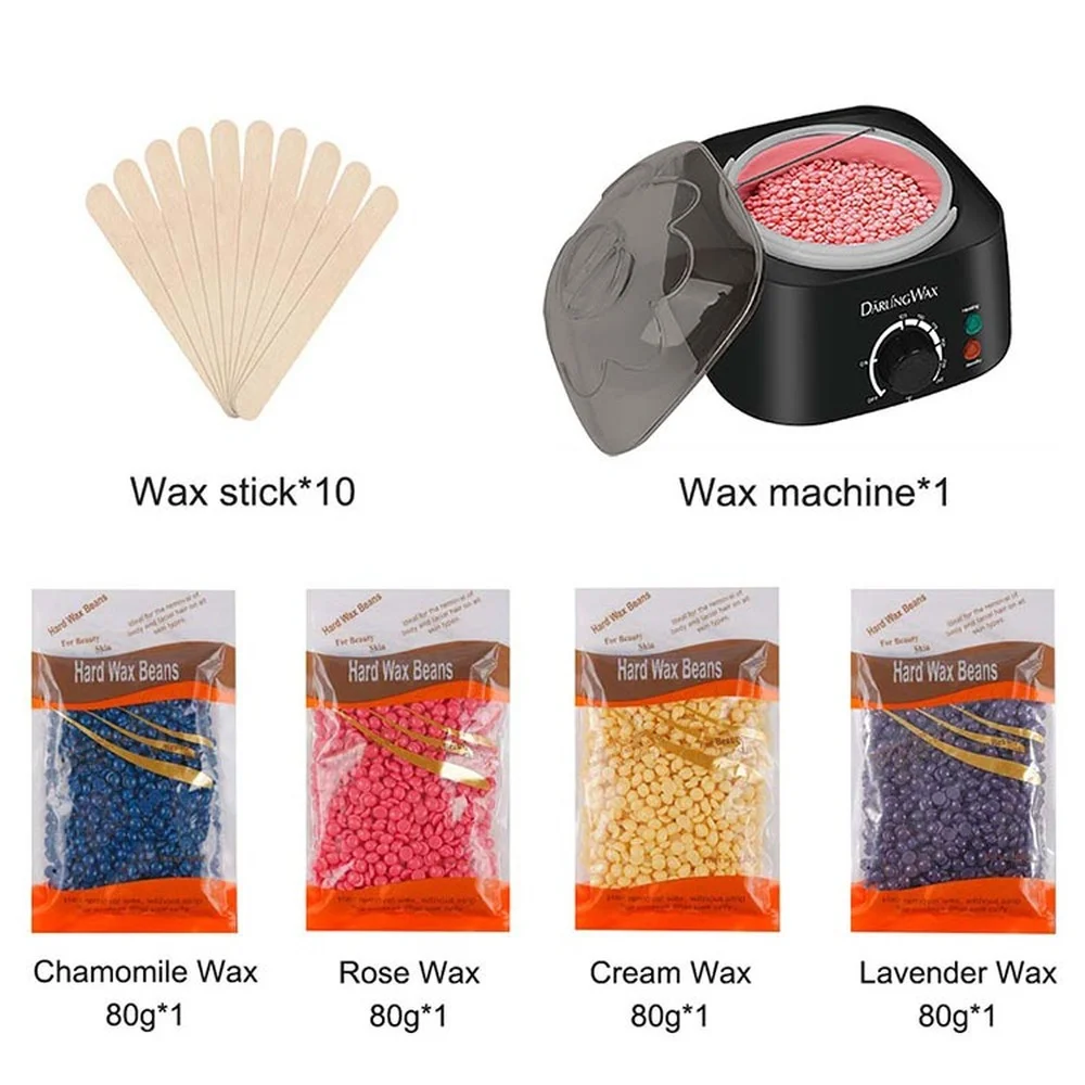 

500CC Wax Heater Hair Removal Machine Set Warmer Wax-melt Waxing Kit Wax Beans Bead Heating Machine Paraffin Depilatory Epilator