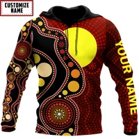 custom name aboriginal painting art 3d printed autumn men hoodies unisex casual zip pullover streetwear sudadera hombre adw05