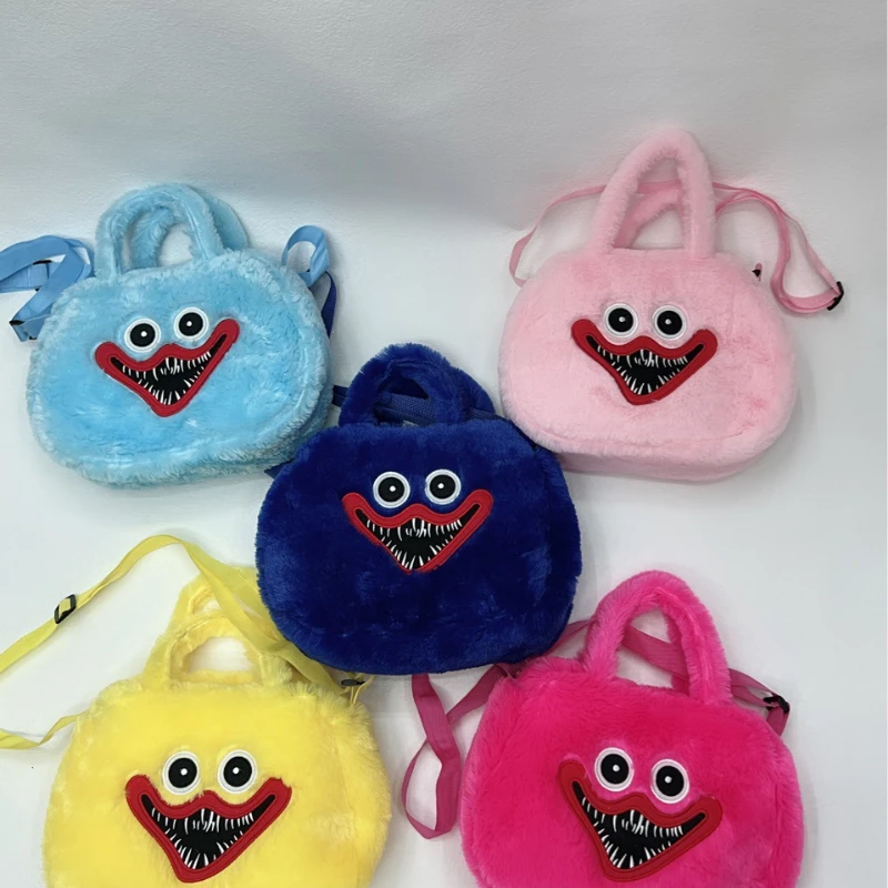 

Hague Vagi Plush Backpack Kawaii Huggly Wuggly Plush Backpack Popply Gametime Shoulder Bag for Child Festival Stuffed Toys Gifts