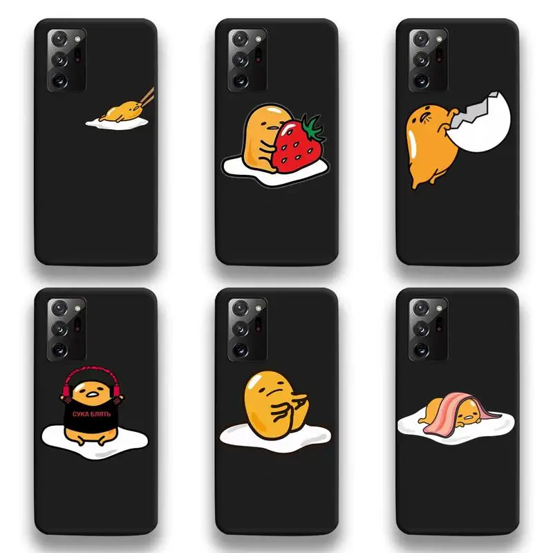 

Lovely Gudetamas Egg Phone Case For Samsung Galaxy Note20 ultra 7 8 9 10 Plus lite M51 M21 M31S J8 2018 Prime