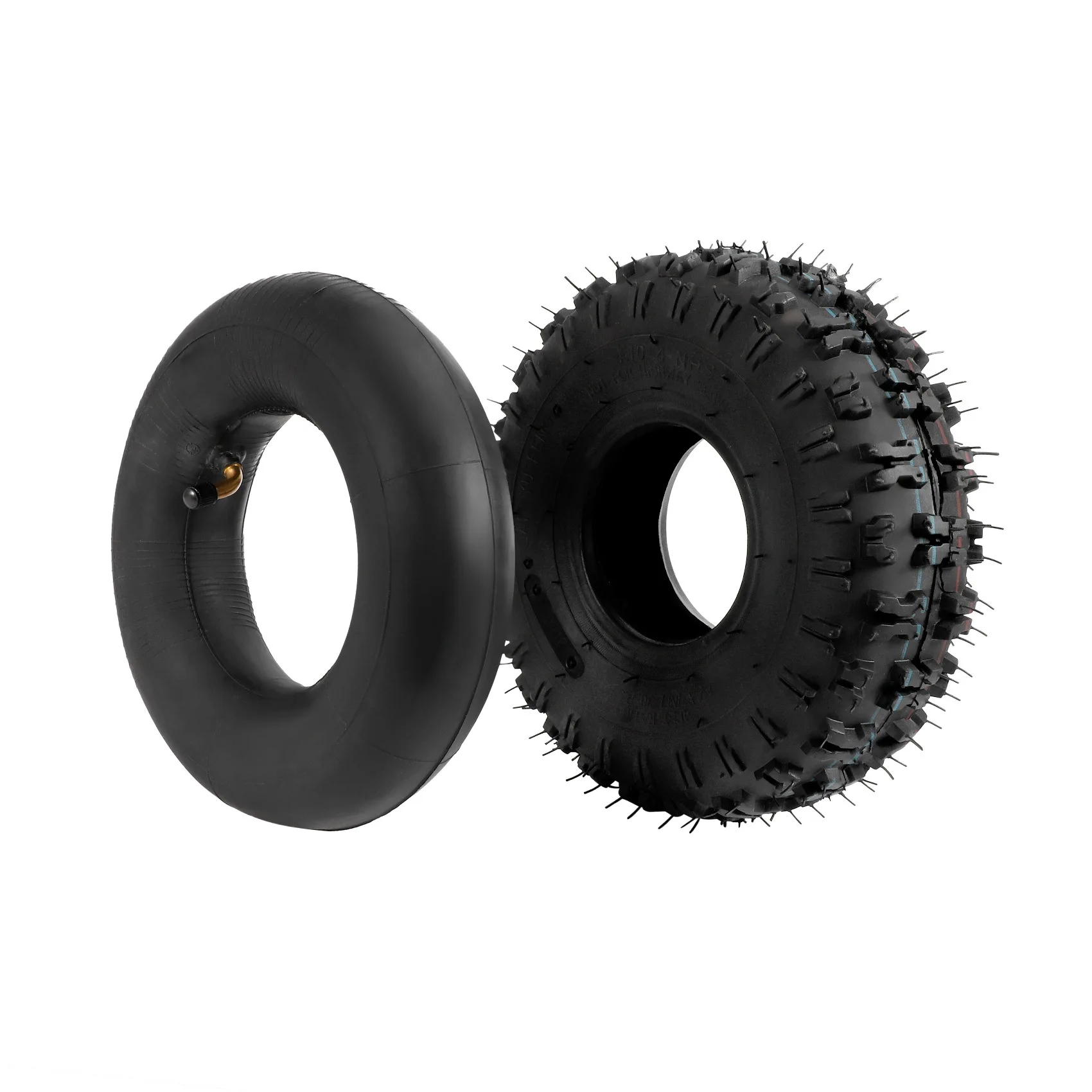 

4.10-4 410-4 4.10/3.50-4 Inner Tube + Tire for Garden Rototiller Snow Blower Mowers Hand Truck Wheelbarrow Go Cart Kid