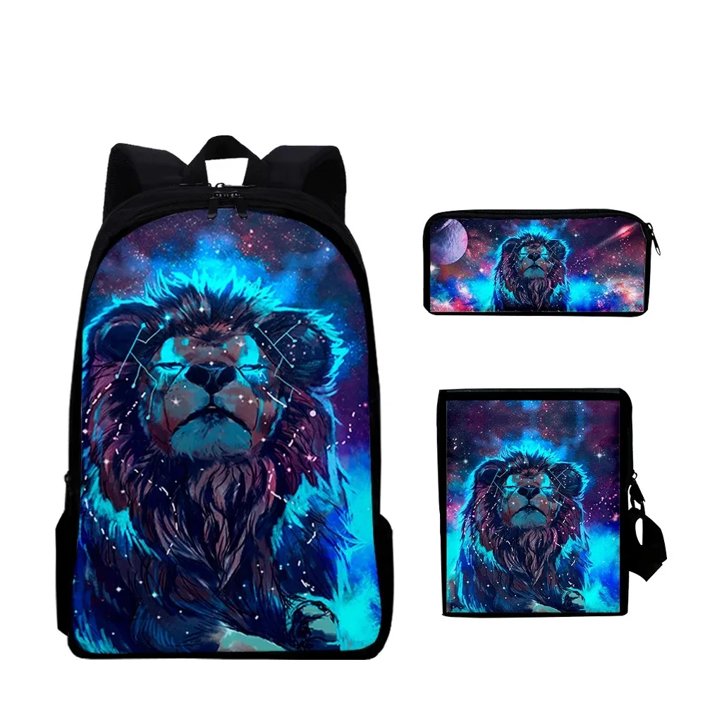 Школьные сумки 3D Lobo с животным принтом в стиле Харадзюку рюкзак для ноутбука