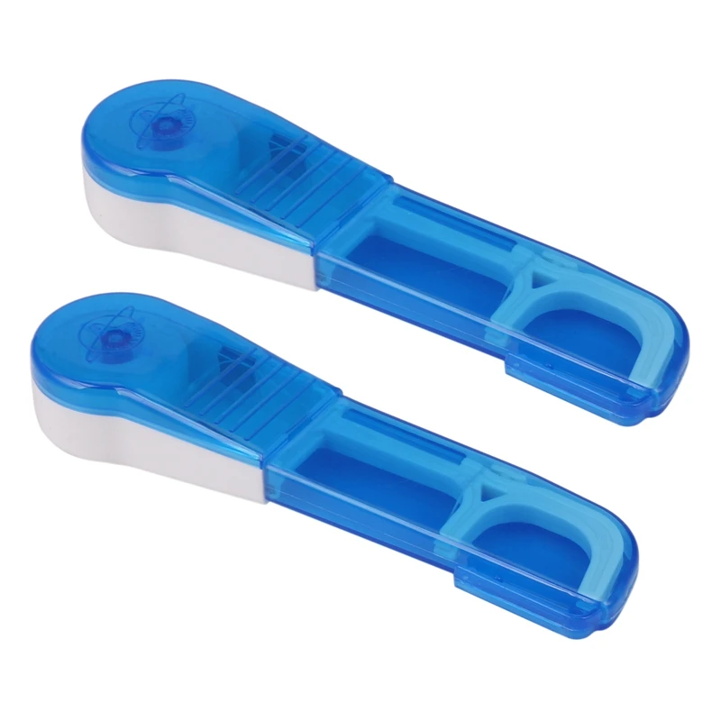 

2X Floss Holder Durable Replacement Plastic Portable Organizer Floss Rack Holder For Oral Clean Teeth Care