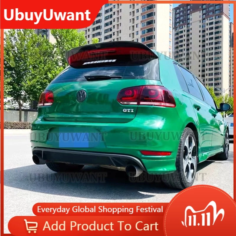 Задний спойлер на крышу с крыльями для Volkswagen VW Golf 6 MK6 VI GTI R20 2010-2013 задний багажник