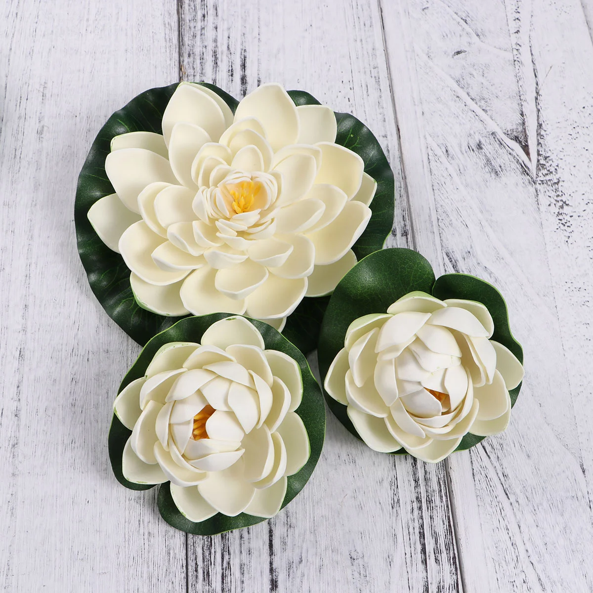 

Lotus Artificial Lily Water Pond Floating Flower Flowers Decor Pads Forfoam Pool Liliesdecoration Fake Tank Pad Aquarium Ponds