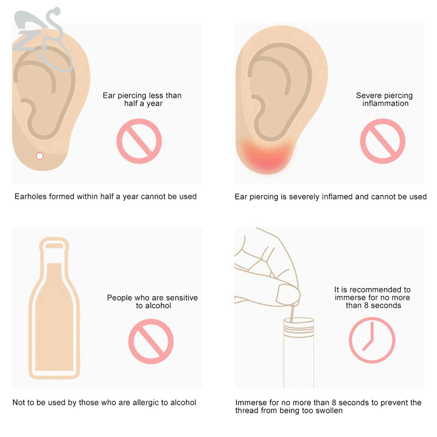 60 шт./партия одноразовые проволоки для чистки ушей 10 см |