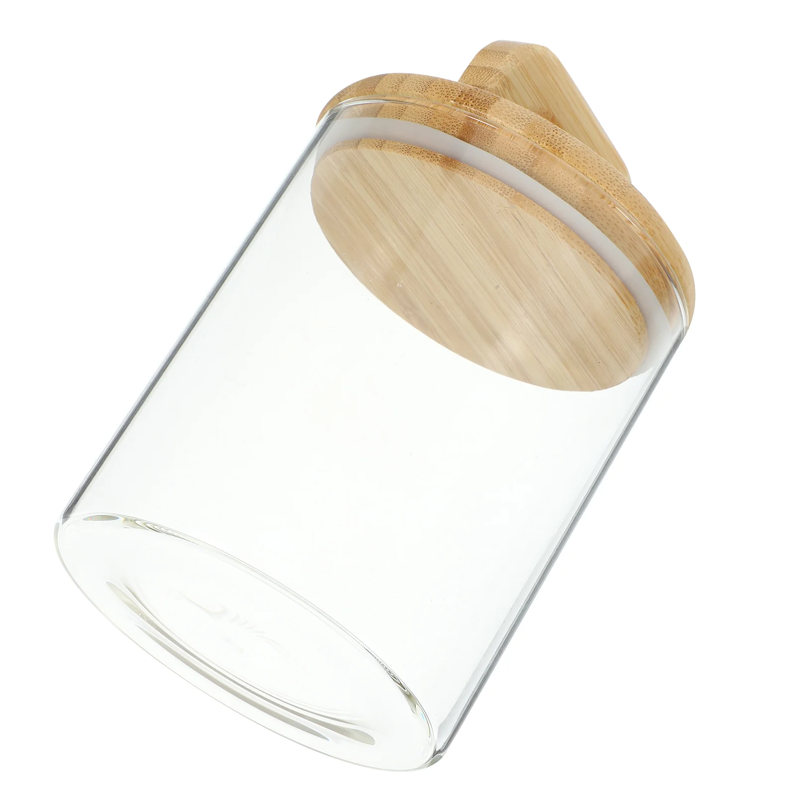 

Food Storage Jar Coffee Bean Storage Jar Clear Glass Container with Bamboo Lid for Home