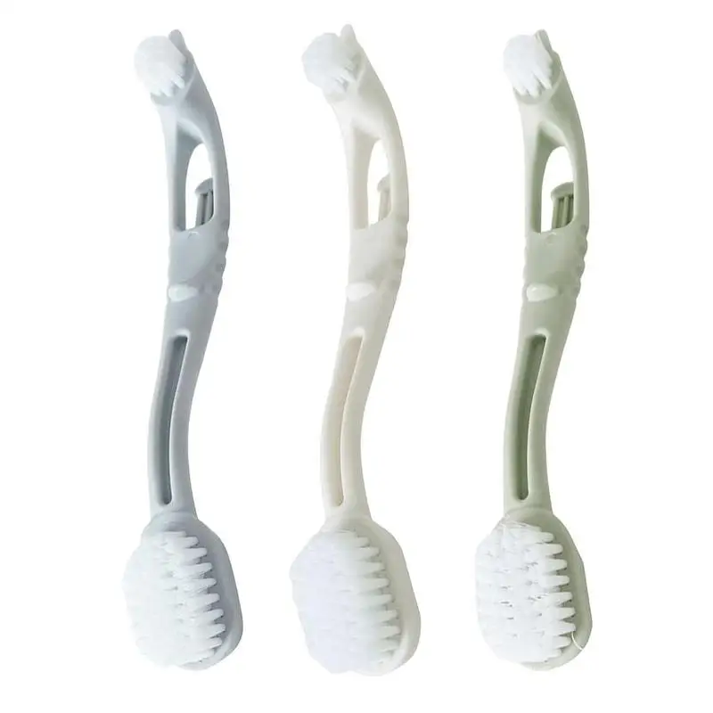 

Bathroom Double-Ended Cleaning Brush All-Purpose Clean Brush Portable Cleaning Brush Mini Hand Held Cleaning Brush