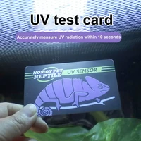 reptile accessories uvb light lamp bulb test card dropship 10 seconds detection of crawler pet uvb uv test card pet supplies