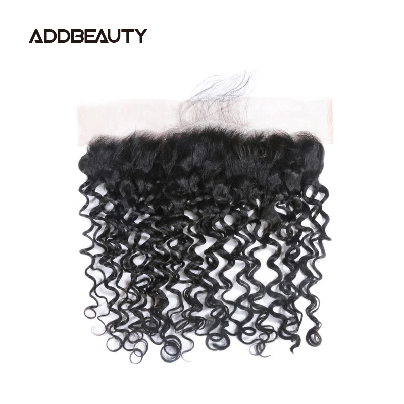 

Water Wave 13x4 Lace Frontal Human Hair for Women Addbeauty Brazilian Virgin Human Hair 4x4 HD Lace Closure Pre-Plucked Hair