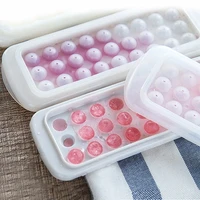 27 grids round ice hockey mold ball tray plastic hielo maquina gelo portable maker cucina accessori particolari herramientas