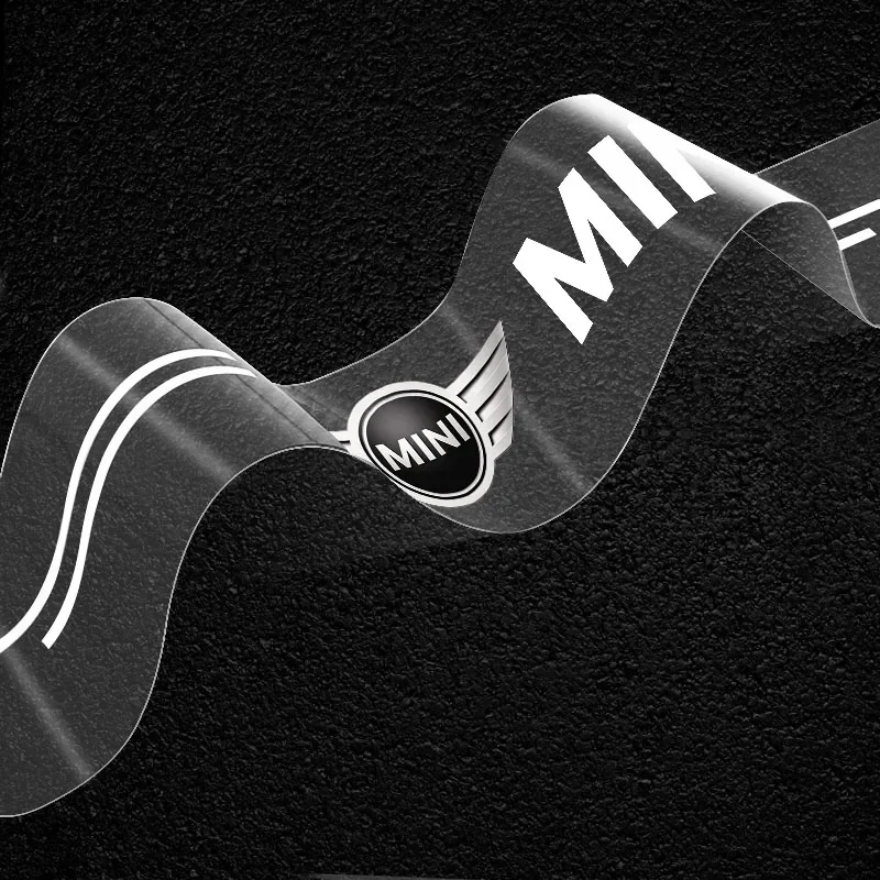 4 шт. наклейка на порог автомобиля устойчивая к царапинам прозрачная защитная