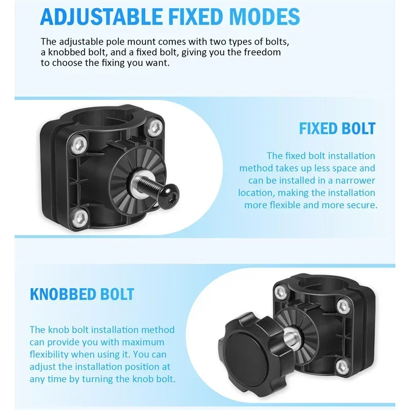 0-градусное крепление на столб регулируемое подходящее для системы LiveScope Plus LVS34 и