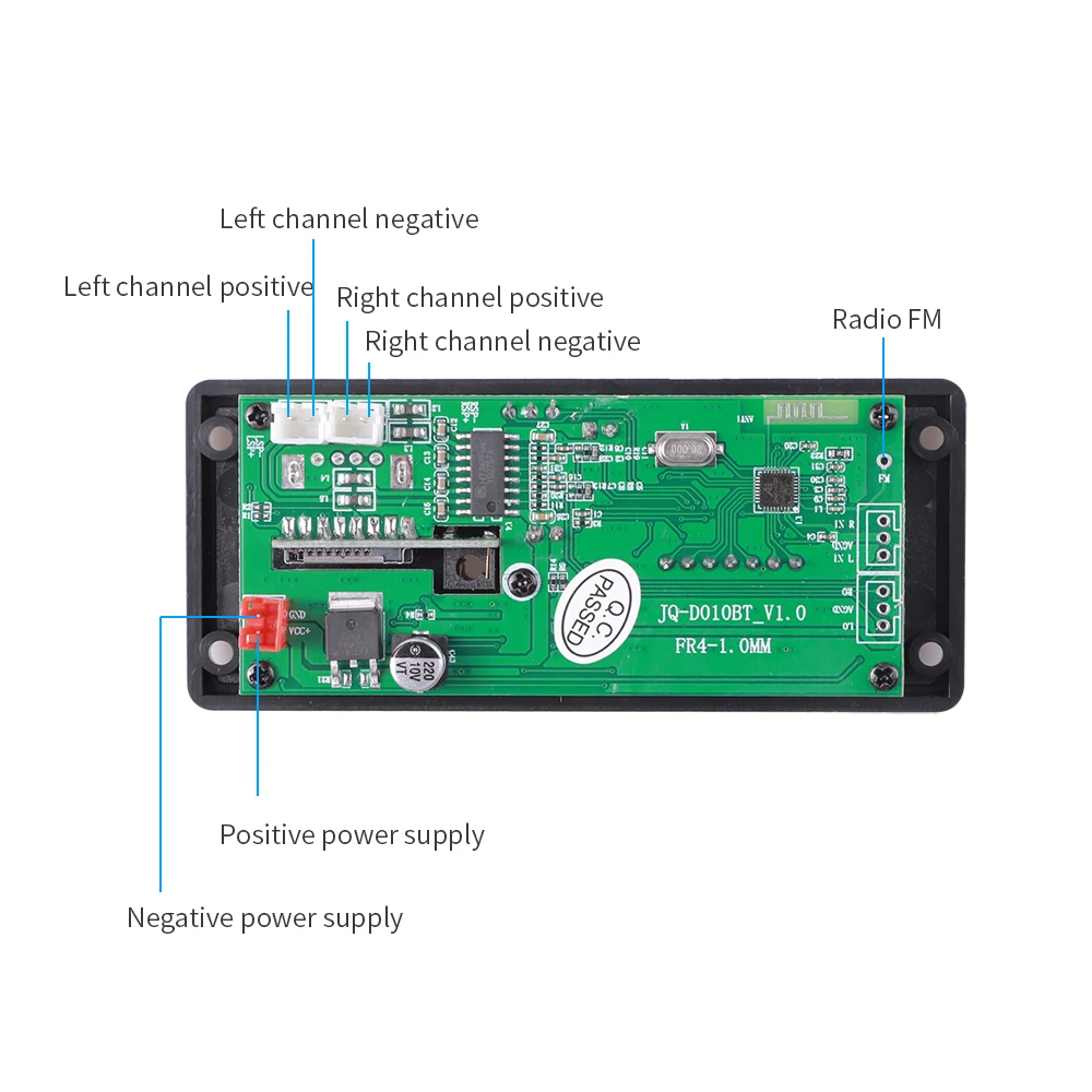 2*25 Вт 50 усилитель DC 7-15 в MP3 декодер плата Bluetooth 5 0 12 В Автомобильный плеер USB FM