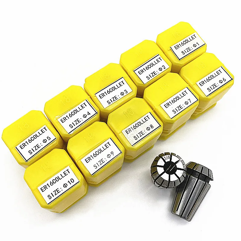 Пружинный патрон ER16, 10 шт., 12 шт., пружинный цанговый держатель ...