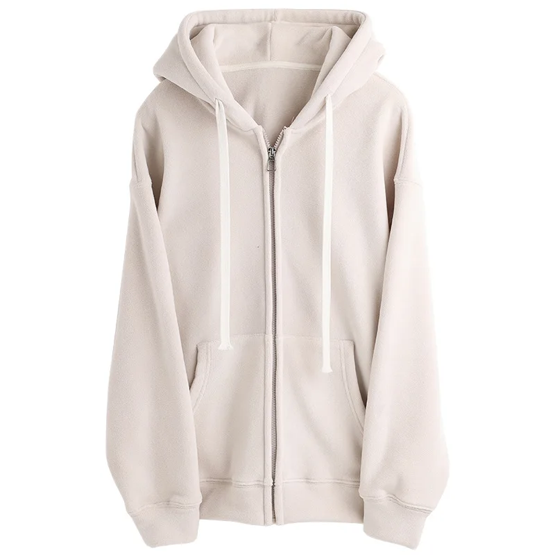 Толстовка с капюшоном на молнии женское пальто2024Осенне-зимнее пальто осень и