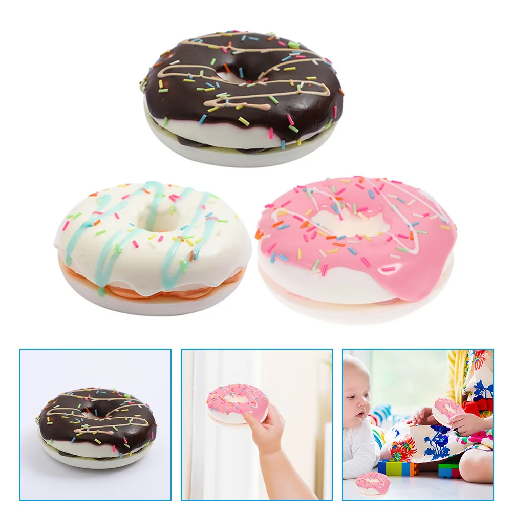 

3Pcs Kitchen Accessories Birthday Party Party Donut Donut Decorations Doughnut for Showcase Party Home Prop