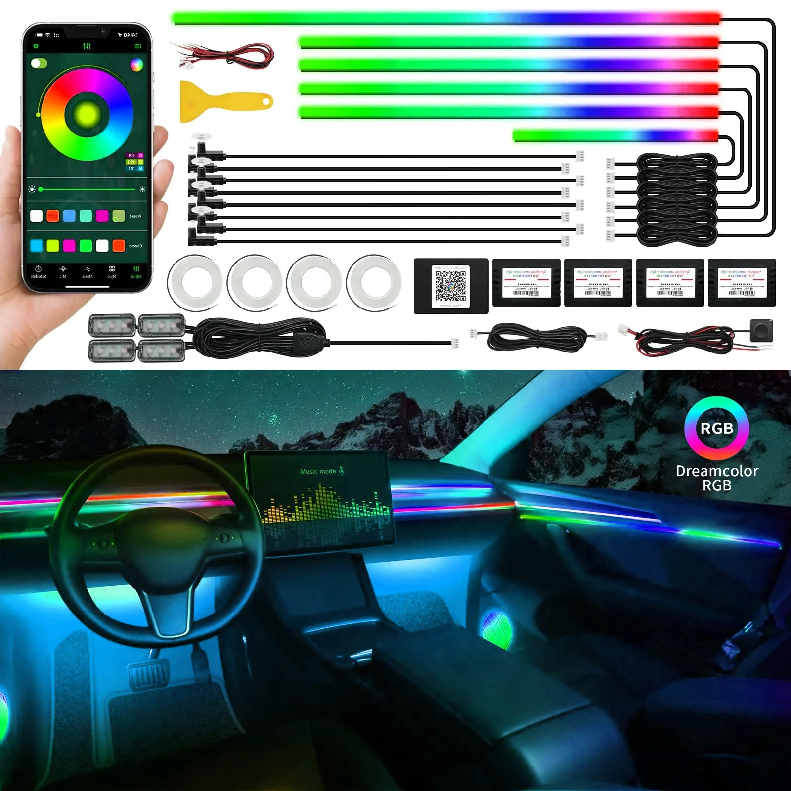 Неоновое освещение полного спектра внешнее лампа для украшения интерьера